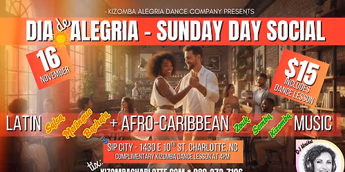 Dia de Alegria - Sunday DAY Latin and Kizomba Social 