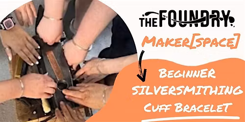 Beginner Silversmithing Class - Formed and Textured Silver Cuff Bracelet