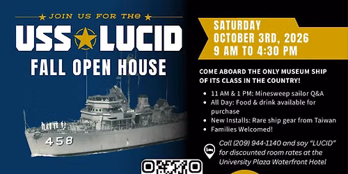 USS Lucid Fall Open House by Stockton Maritime Museum