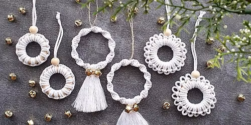Macrame Christmas Tree Decorations Workshop