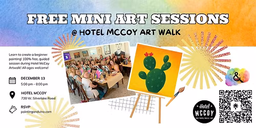 Free Mini Sessions at Hotel McCoy Artwalk