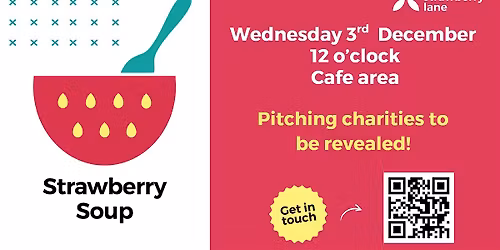 Festive Serving of Strawberry Soup