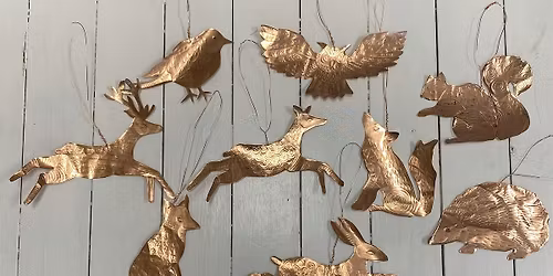 Workshop Making Upcycled Woodland Creatures from Re-cycled Copper
