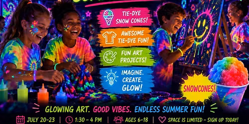 \u2728\ud83c\udfa8 Neon Black Light Immersion Tie-Dye Summer Camp \ud83c\udfa8\u2728