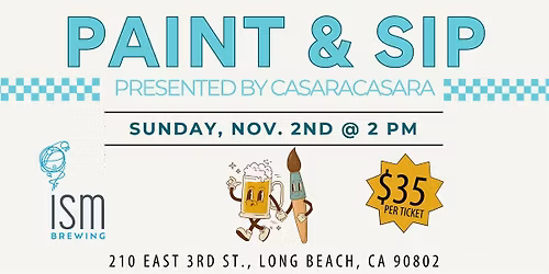 Paint and Sip at ISM Brewing