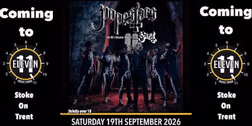 Ghost tribute Popestars live at Eleven Stoke on trent