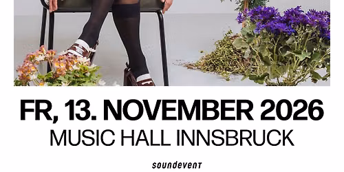 Ina Regen \u2022 13. November 2026 \u2022 Music Hall Innsbruck