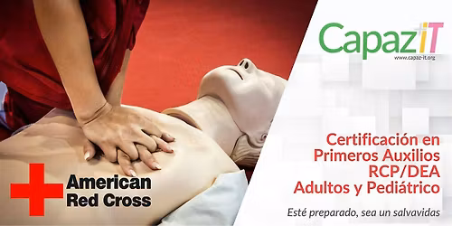 Primeros Auxilios\/RCP\/DEA - Adultos y Pedi\u00e1trico - En Persona - En Espa\u00f1ol