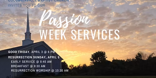 2026 Good Friday & Resurrection Day Services