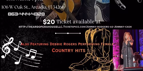 Johnny Rogers as Johnny Cash & The Country Ledends