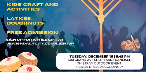 SSF CITY HALL Grand Menorah Lighting and Chanukah Celebration!