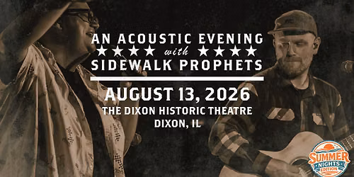 An Acoustic Evening with Sidewalk Prophets