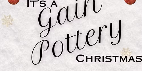 Gain Pottery Christmas at Moonbeams