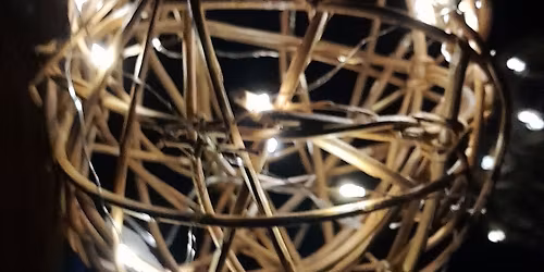 Christmas Willow Orb with fairy lights \u2728\ufe0f