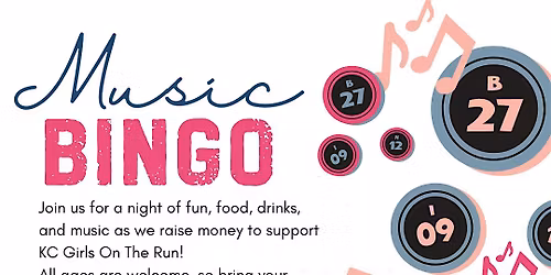 Music Bingo Benefitting Girls on the Run