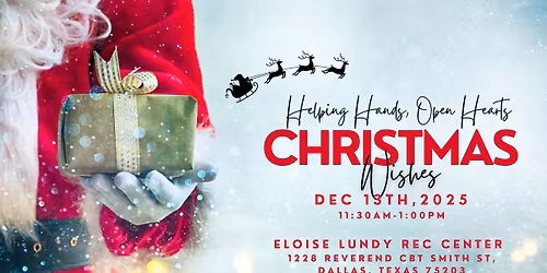 Helping Hands, Open Hearts Christmas Wishes Giveaway 2025
