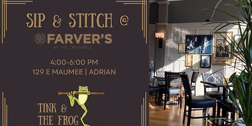\ud83e\uddf6 Sip & Stitch (Now on Wednesdays!) at Farver's