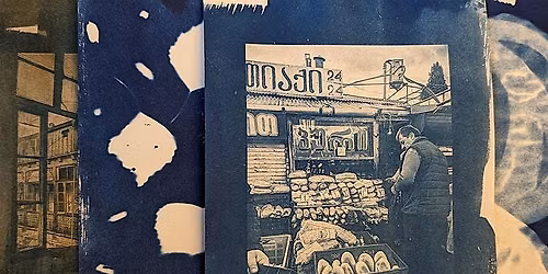 Cyanotypie - Blaudruck \/ Cyanotype - Blueprinting