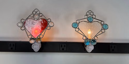 Stained Glass Heart Nightlight Class @ Stallings Stained Glass