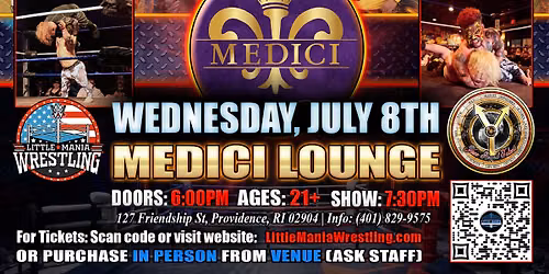 Providence, RI - Mini Wrestling All * Stars @ Medici Lounge "The Shortest Fight of Them All!"