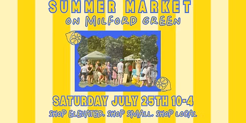 Pop Shop Summer Market on Milford Green 
