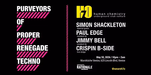 H\u2087O: Renegade Techno ft. Simon Shackleton