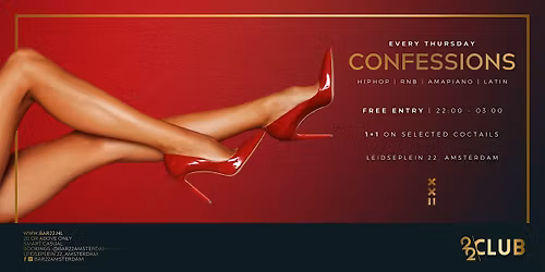 CONFESSIONS THURSDAYS by CLUB22