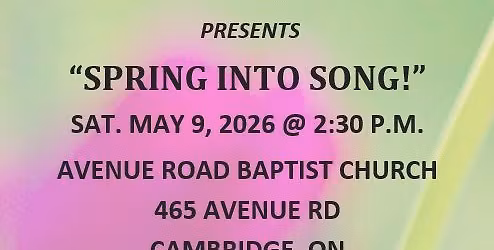 Cambridge Male Chorus Spring Concert