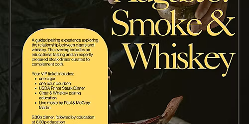 Patio Smoke Social: Smoke & Whiskey