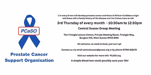 Drop in session at  The Triangle Leisure Centre, Private Meeting Room, Triangle Way, Burgess Hill