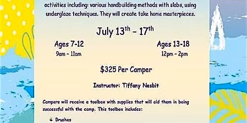 5-Day Summer Clay Camp