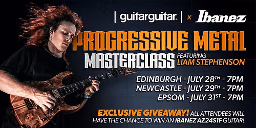 Ibanez Prog Metal Masterclass w\/ Liam Stephenson at guitarguitar Newcastle