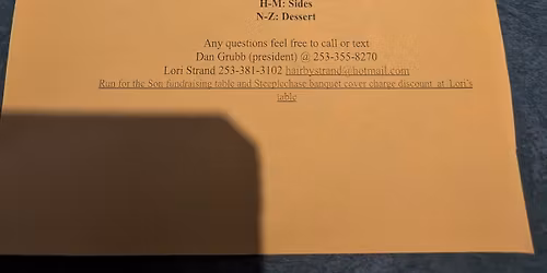 Destiny Riders Thanksgiving pot luck