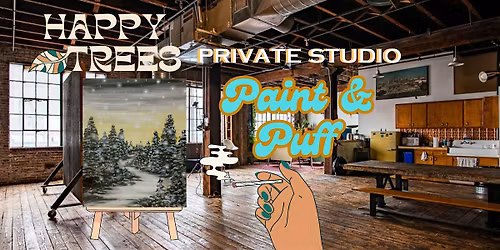 Paint & Puff Art Class- 21 and over
