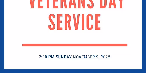 23rd Annual Veterans Day Service