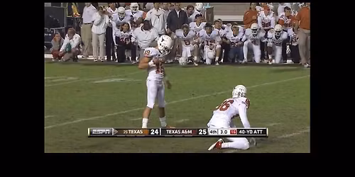 Texas Longhorns at Texas A&M Aggies Football
