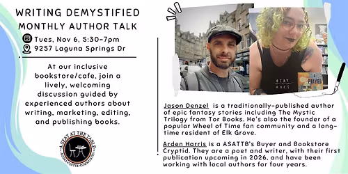 Writing Demystified w\/ Jason Denzel and Arden Harris