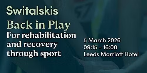 Back in Play: For rehabilitation and recovery through sport