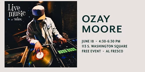 Live Music Thursdays at Nelson: Ozay Moore