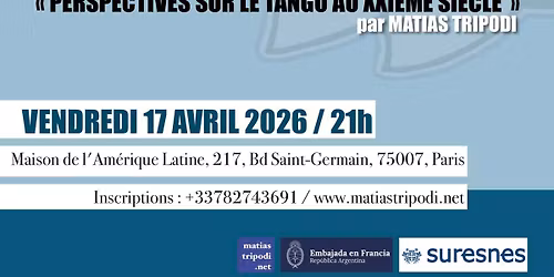 Conf\u00e9rence sur le tango \u00e0 la Maison de l'Am\u00e9rique latine 