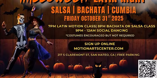 Halloween Latin Night Dance Party in San Mateo!