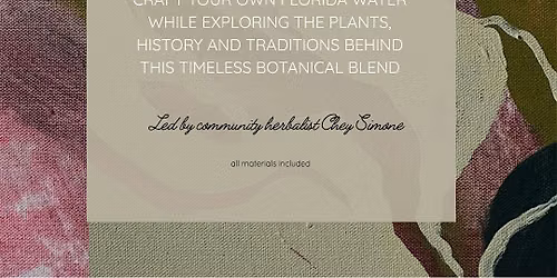 Flora + Water by Nishati Wellness: A Botanical Craft Session