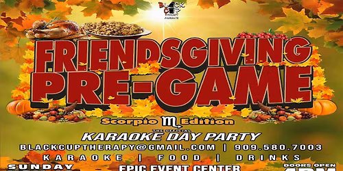 THE FRIENDSGIVING PRE-GAME