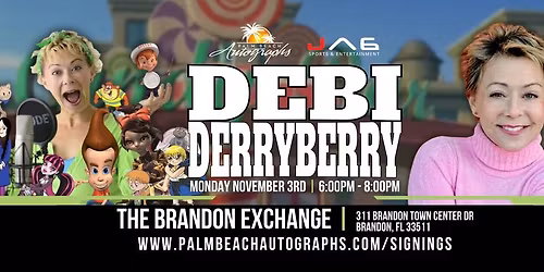 DEBI DERRYBERRY (Jimmy Neutron) - Public Signing at the BRANDON Store!
