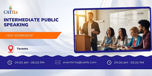 Intermediate Public Speaking: 1 Day Workshop in Toronto