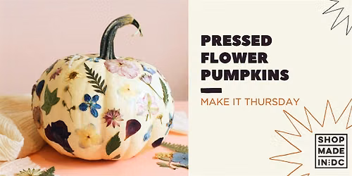 Make It Thursday: Pressed Flower Pumpkins