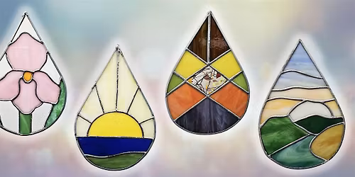 Stained Glass: Teardrop Suncatchers