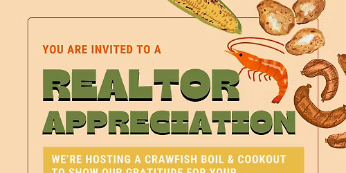 Realtor Appreciation Crawfish Boil and Cookout