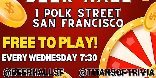 TRIVIA NIGHT @ THE BEER HALL