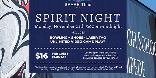 Stampede Spirit Night at Spare Time